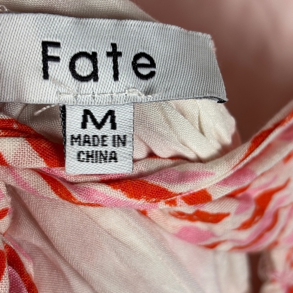 Fate Women Tiered Sleeveless Maxi Dress Sz M Babydoll Oversized Beachy Cut-out - Picture 10 of 16